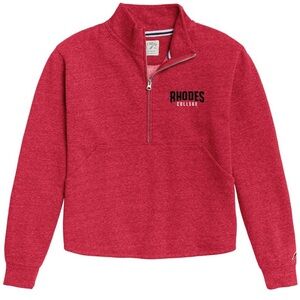Champion Red Quarter-Zip Sweatshirt